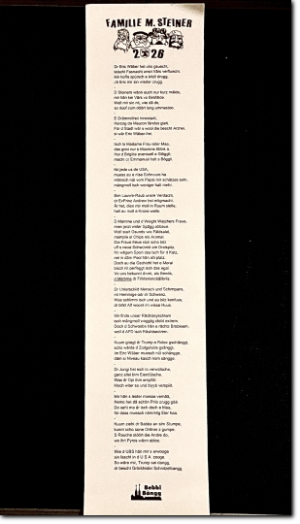 Familie M. Steiner - Zeedel 2026